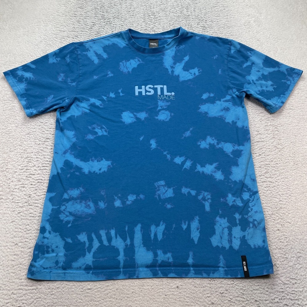 HSTL Made T-Shirt Mens Small Blue Cotton Short Sleeve Crew Neck